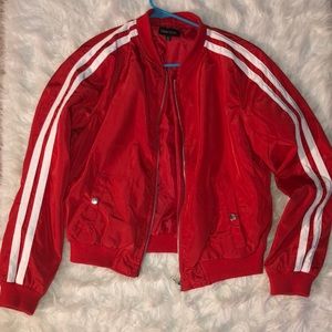 Red bomber jacket juniors size L